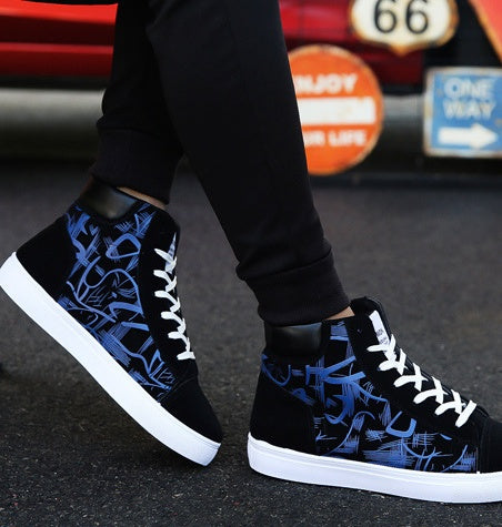 HookNshop™- Urban Blaze High-Tops – Bold Style Meets Street Comfort