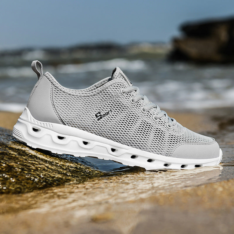 HookNshop™- CloudStride Breathable Mesh Sneakers: Lightweight for Active Days