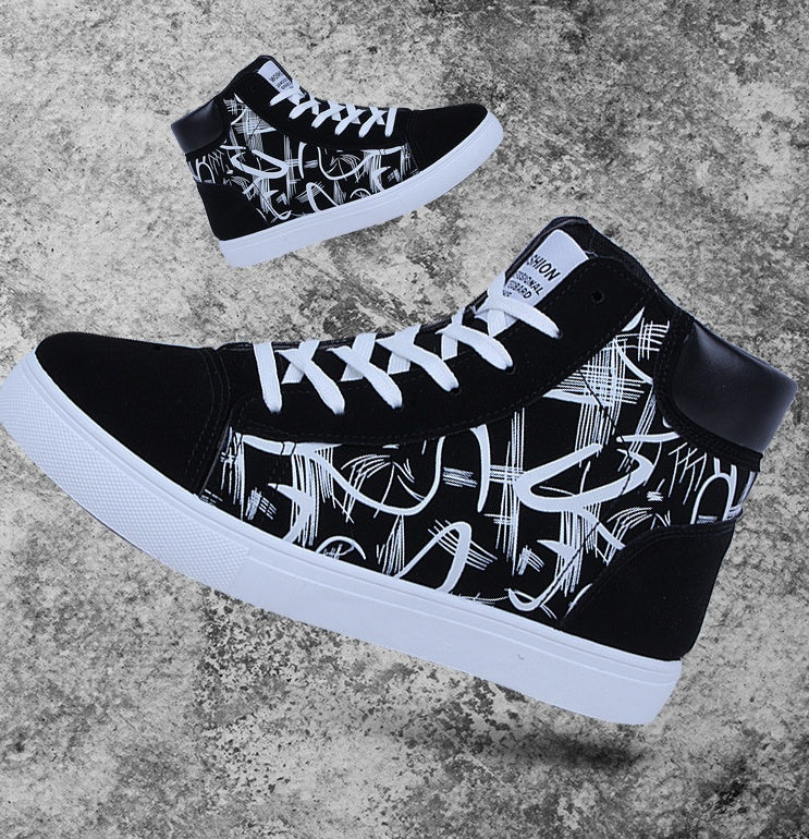 HookNshop™- Urban Blaze High-Tops – Bold Style Meets Street Comfort