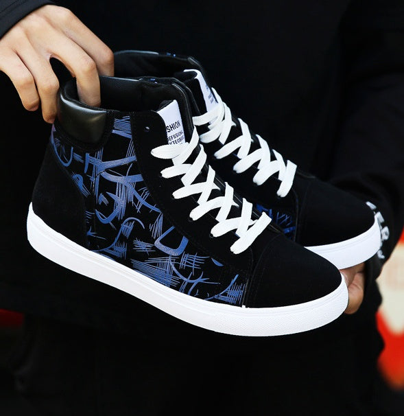 HookNshop™- Urban Blaze High-Tops – Bold Style Meets Street Comfort