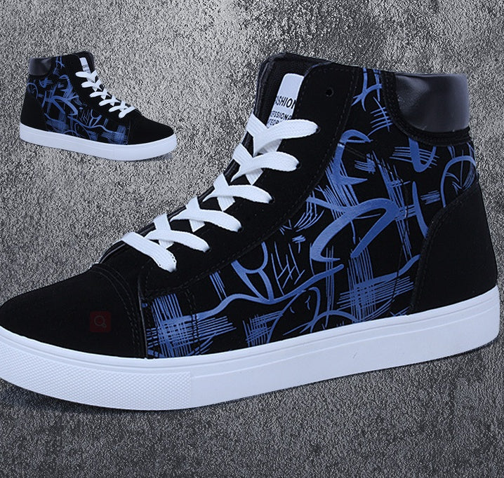 HookNshop™- Urban Blaze High-Tops – Bold Style Meets Street Comfort