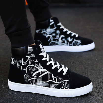 HookNshop™- Urban Blaze High-Tops – Bold Style Meets Street Comfort