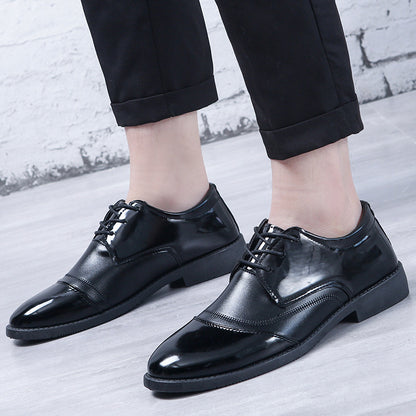 HookNshop™ British Black Soft End Leather Shoes