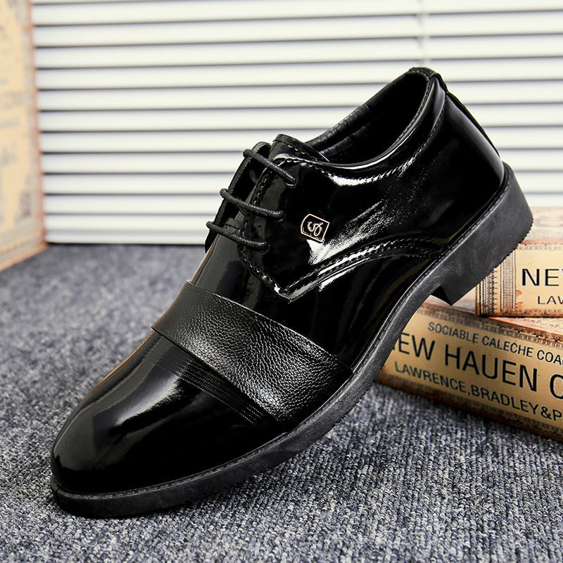 HookNshop™ British Black Soft End Leather Shoes