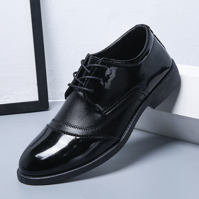 HookNshop™ British Black Soft End Leather Shoes