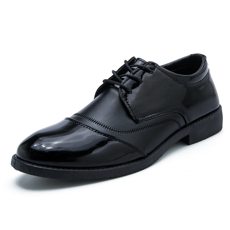 HookNshop™ British Black Soft End Leather Shoes